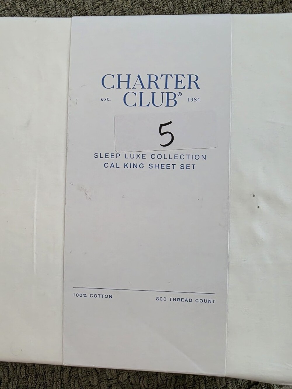 Charter Club SLEEP LUX CILLECTION  White Luxury Sheet Set